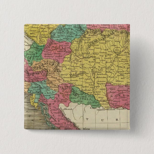 Austria 2 15 cm square badge (Front)