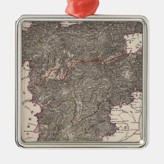 Austria 2 metal tree decoration (Front)