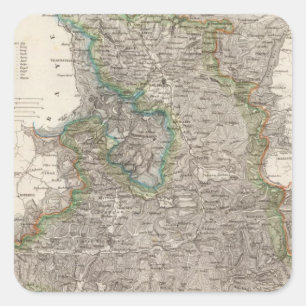 Austria 3 square sticker