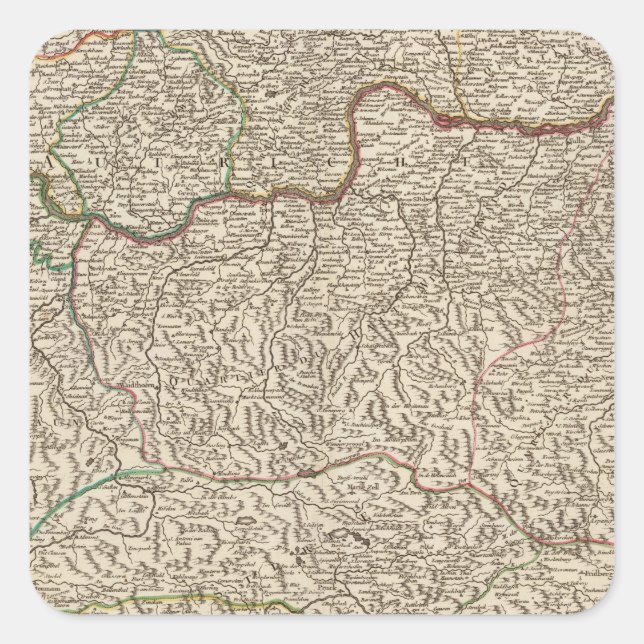 Austria 6 square sticker (Front)