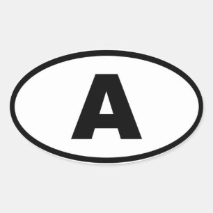 Austria - A - European Oval Sticker