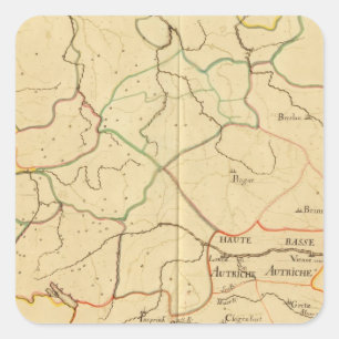 Austria and Czech Republic 3 Square Sticker