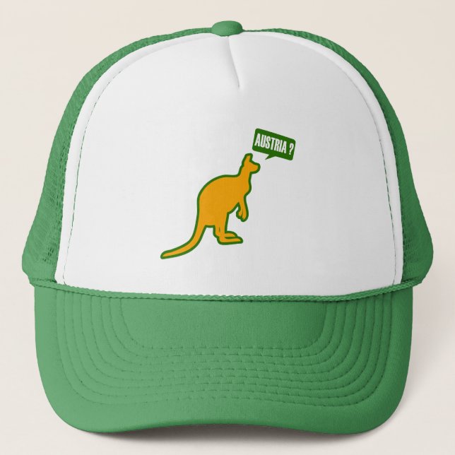 Austria Australia funny design Trucker Hat (Front)