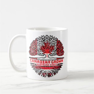 Austria Austrian Canadian Canada Tree Roots Flag Coffee Mug