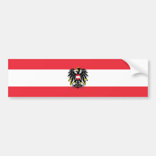 Austria/Austrian Flag Bumper Sticker
