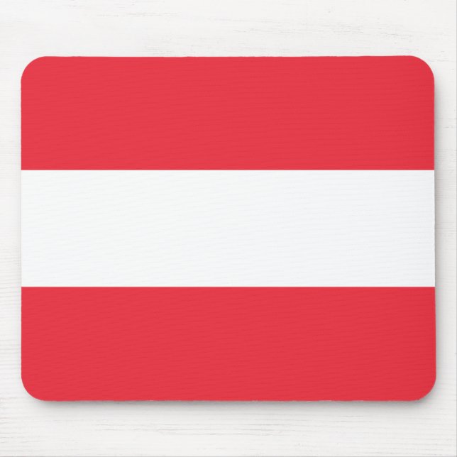 Austria (Austrian) Flag Magnet Mouse Pad (Front)