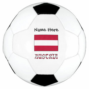 Austria Austrian Flag Personalised Name Soccer Ball