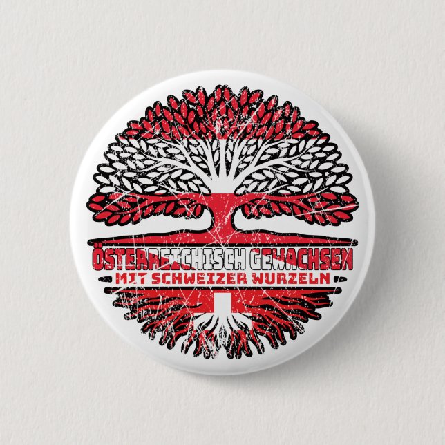 Austria Austrian Swiss Baum 6 Cm Round Badge (Front)