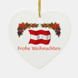 Austria Christmas Ceramic Tree Decoration
