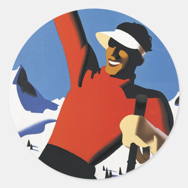 Austria Classic Round Sticker (Front)