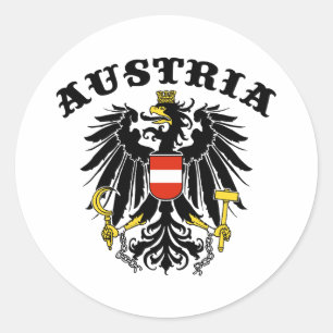 Austria Classic Round Sticker