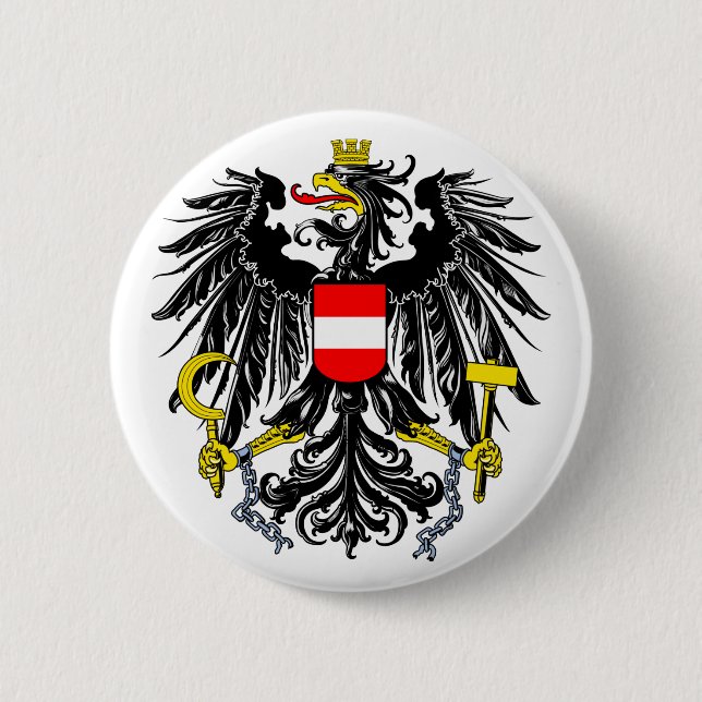 Austria Coat of Arms Button (Front)