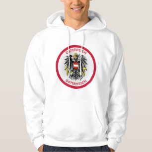Austria Coat of Arms Circle Shape Hoodie