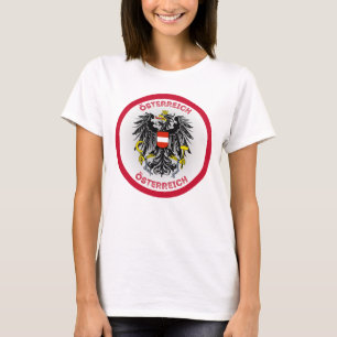 Austria Coat of Arms Circle Shape  T-Shirt