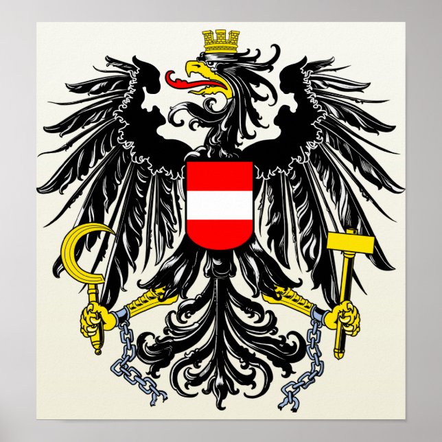Austria Coat of Arms detail Poster (Front)