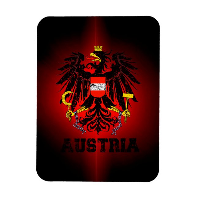 Austria Coat of Arms Magnet (Vertical)