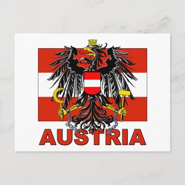 Austria Coat of Arms Postcard (Front)