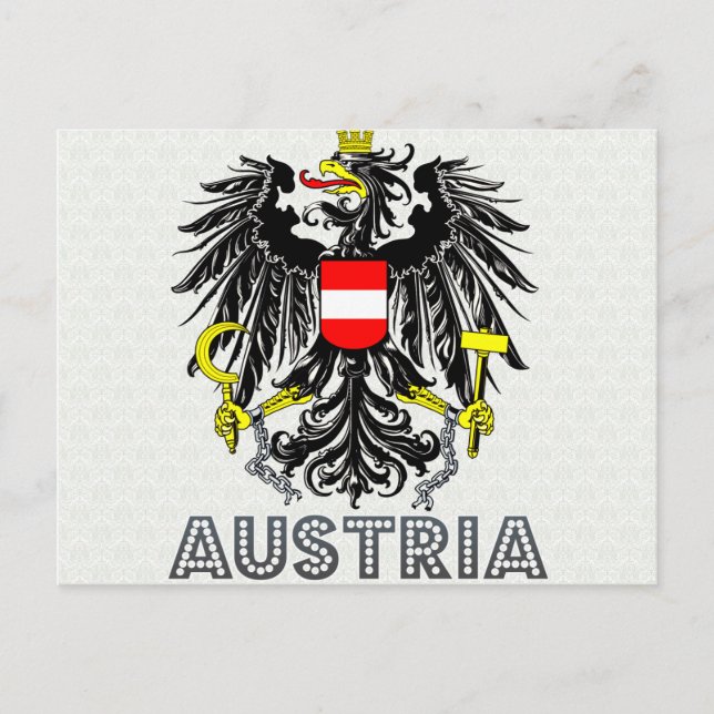 Austria Coat of Arms Postcard (Front)
