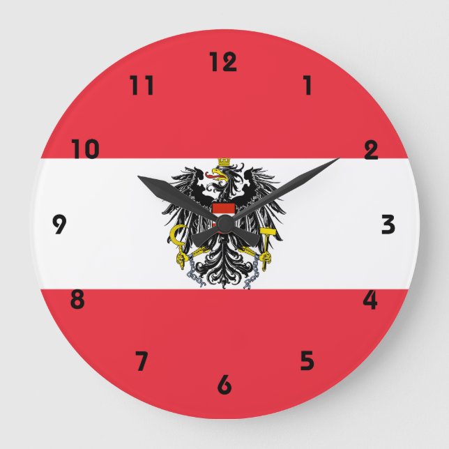 austria emblem large clock (Front)
