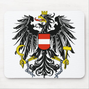 austria emblem mouse pad