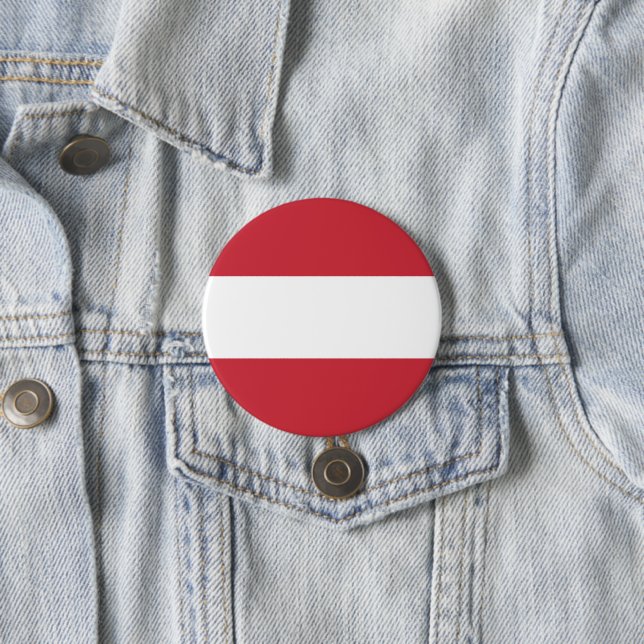Austria flag 7.5 cm round badge (In Situ)