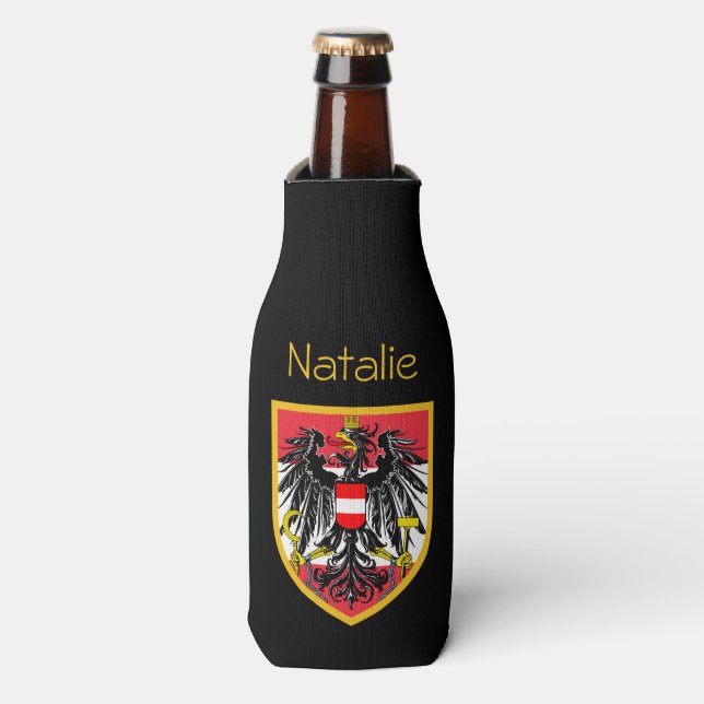 Austria Flag Bottle Cooler (Bottle Front)
