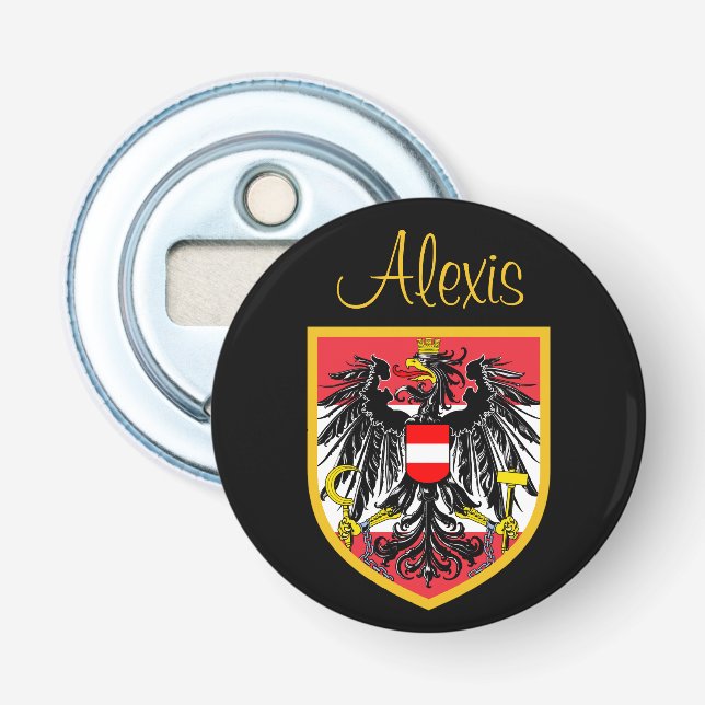 Austria Flag Bottle Opener (Front)