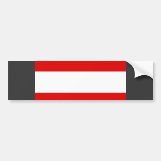 Austria Flag Bumper Sticker (Front)