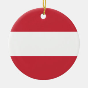 Austria flag ceramic ornament