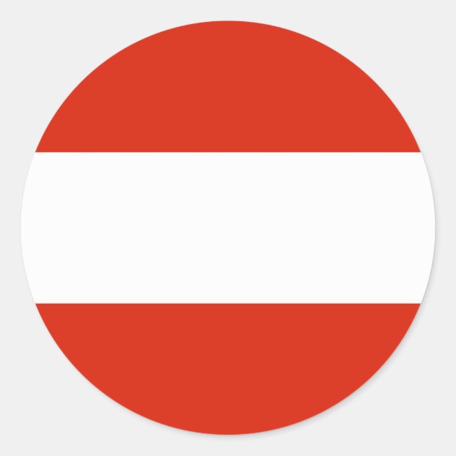 Austria Flag Classic Round Sticker (Front)