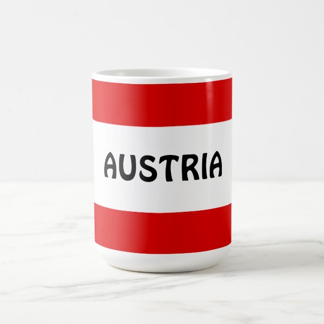 Austria, flag coffee mug (Center)