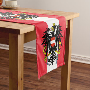 Austria flag, Eagle Sport fan house decor /Austria Short Table Runner