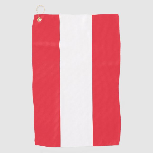 Austria Flag Golf Towel (Front)