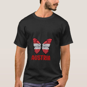 Austria Flag Heart Heartbeat for Austria Men Women T-Shirt