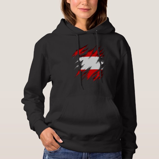 Austria Flag Hoodie (Front)