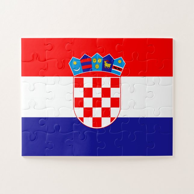 Austria Flag Jigsaw Puzzle (Horizontal)