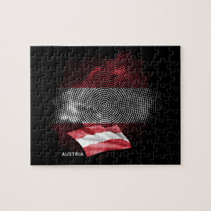 Austria flag jigsaw puzzle
