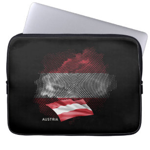 Austria flag laptop sleeve