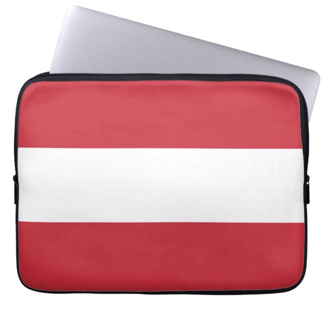 Austria flag laptop sleeve (Front)