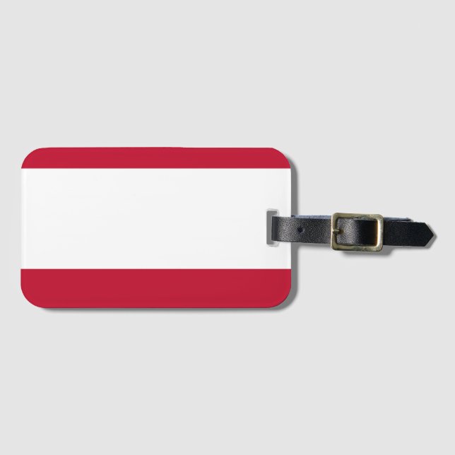 Austria flag luggage tag (Front Horizontal)