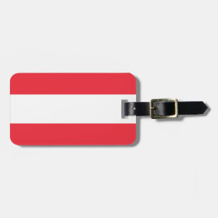 Austria flag luggage tag