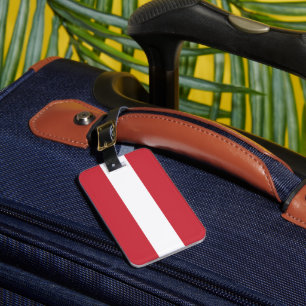Austria flag luggage tag