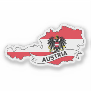 Austria Flag Map