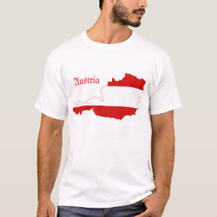 Austria Flag Map T-Shirt