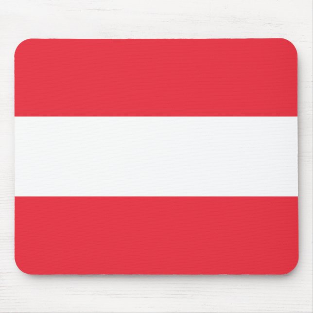 Austria Flag Mouse Pad (Front)