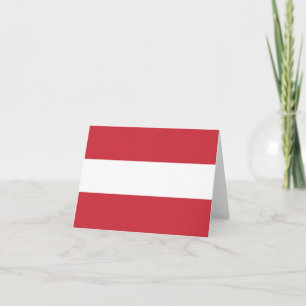 Austria flag note card
