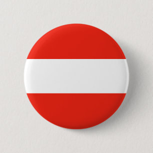 Austria - Flag / Österreich - Flagge 6 Cm Round Badge