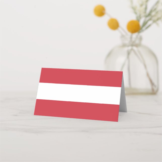 Austria flag place card (Front)