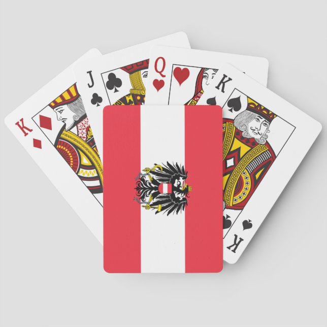 Austria Flag Playing Cards (Back)