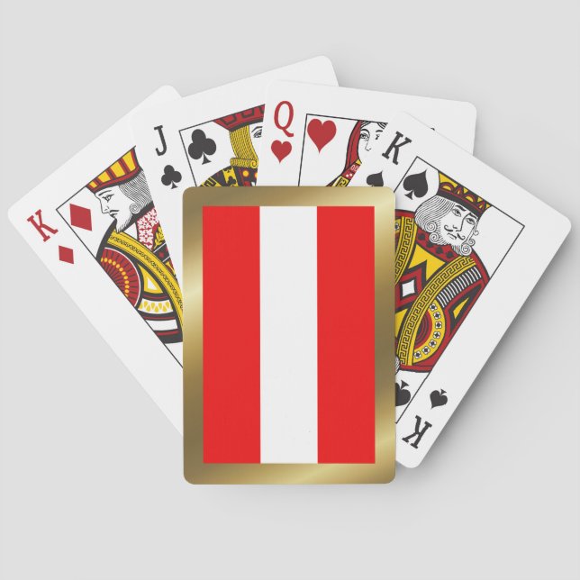 Austria Flag Playing Cards (Back)